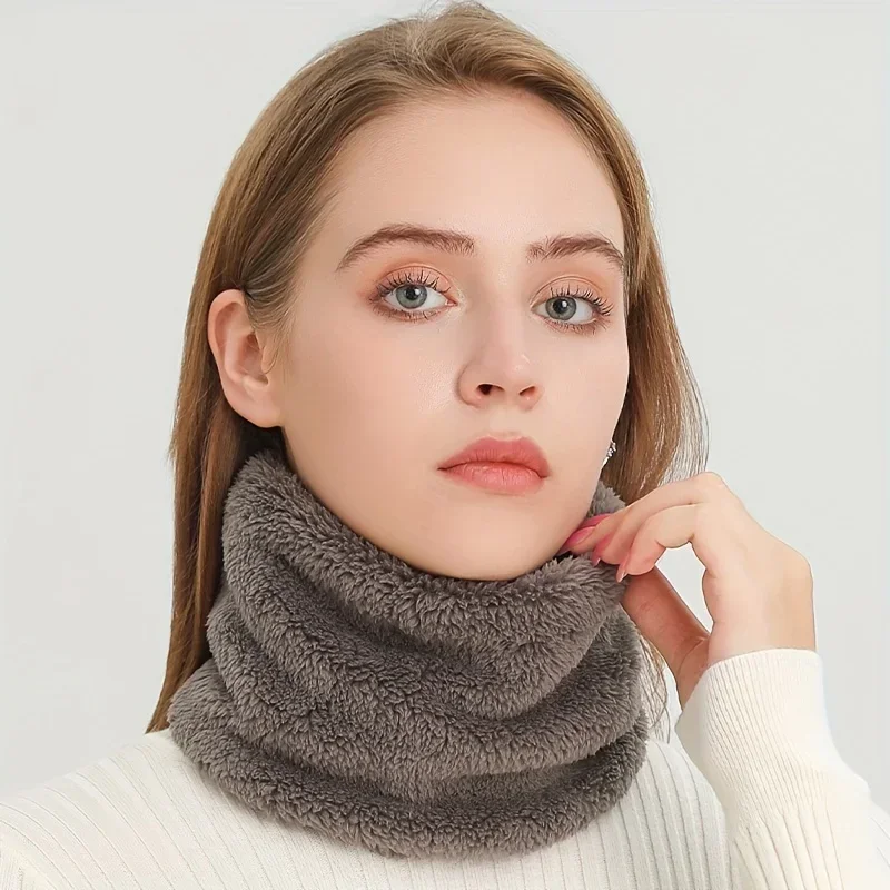 Neck Gaiter Fleece - Wiatroodporny pluszowy szalik typu infinity, jednolity