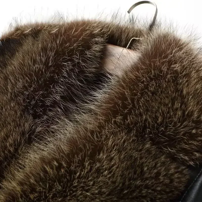 Haining Fur One Man with Wool  – Wool Coat Peacoat recenzja i cena