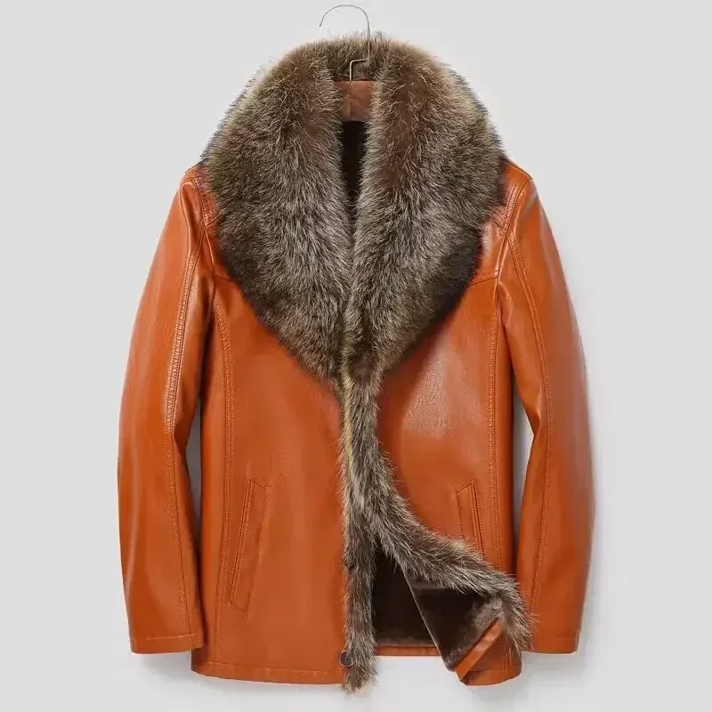 Haining Fur One Man with Wool  – Wool Coat Peacoat recenzja i cena