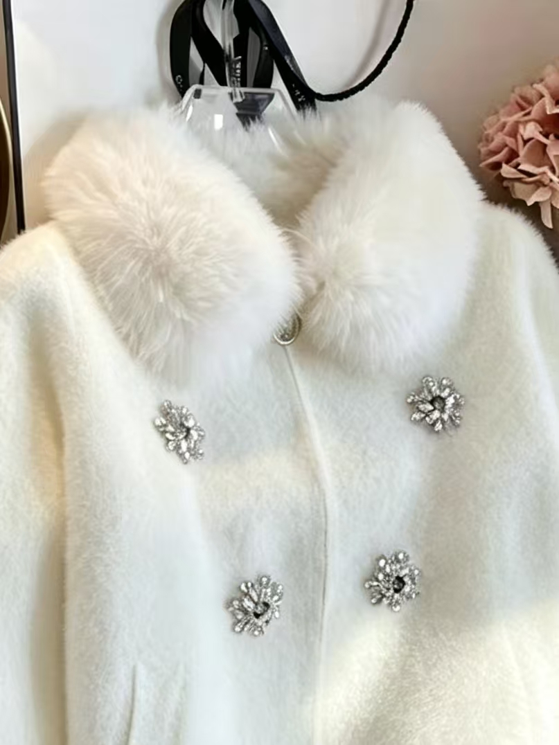 Zimowy, gruby, ciepły, dopasow – Wool Coat Peacoat recenzja i cena