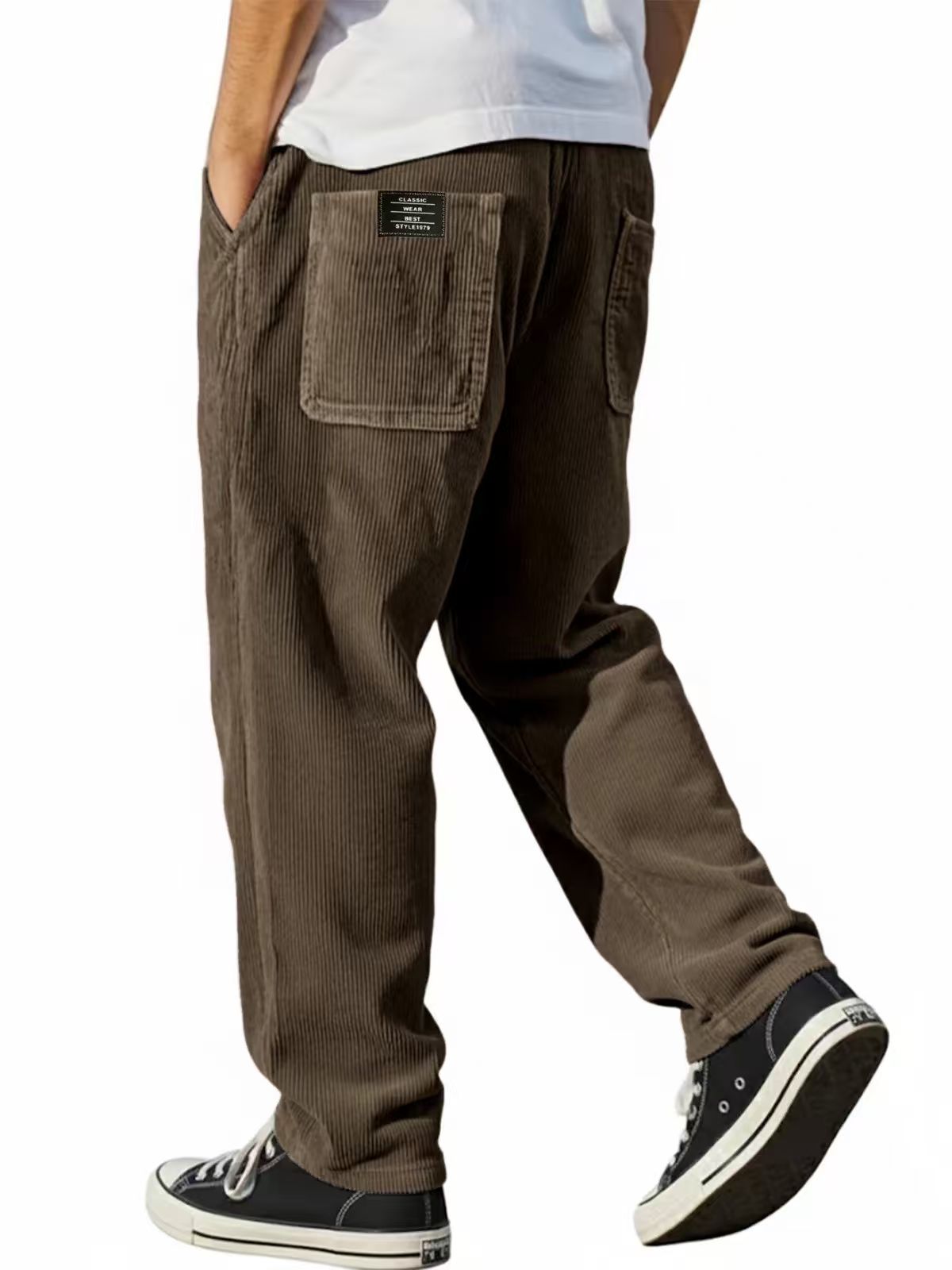 Męskie spodnie z szerokimi nog – Corduroy Pant Warm recenzja i cena
