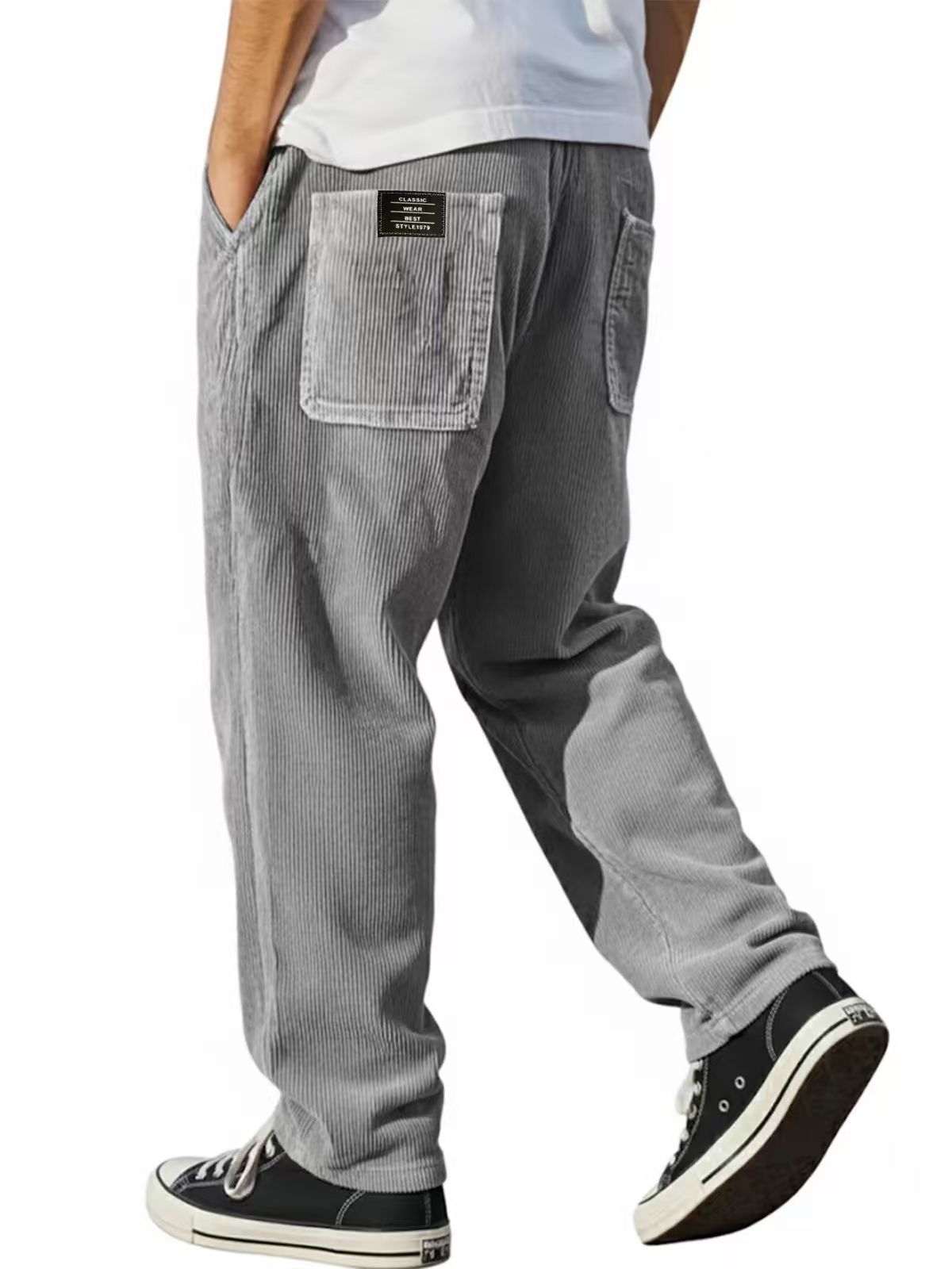 Męskie spodnie z szerokimi nog – Corduroy Pant Warm recenzja i cena